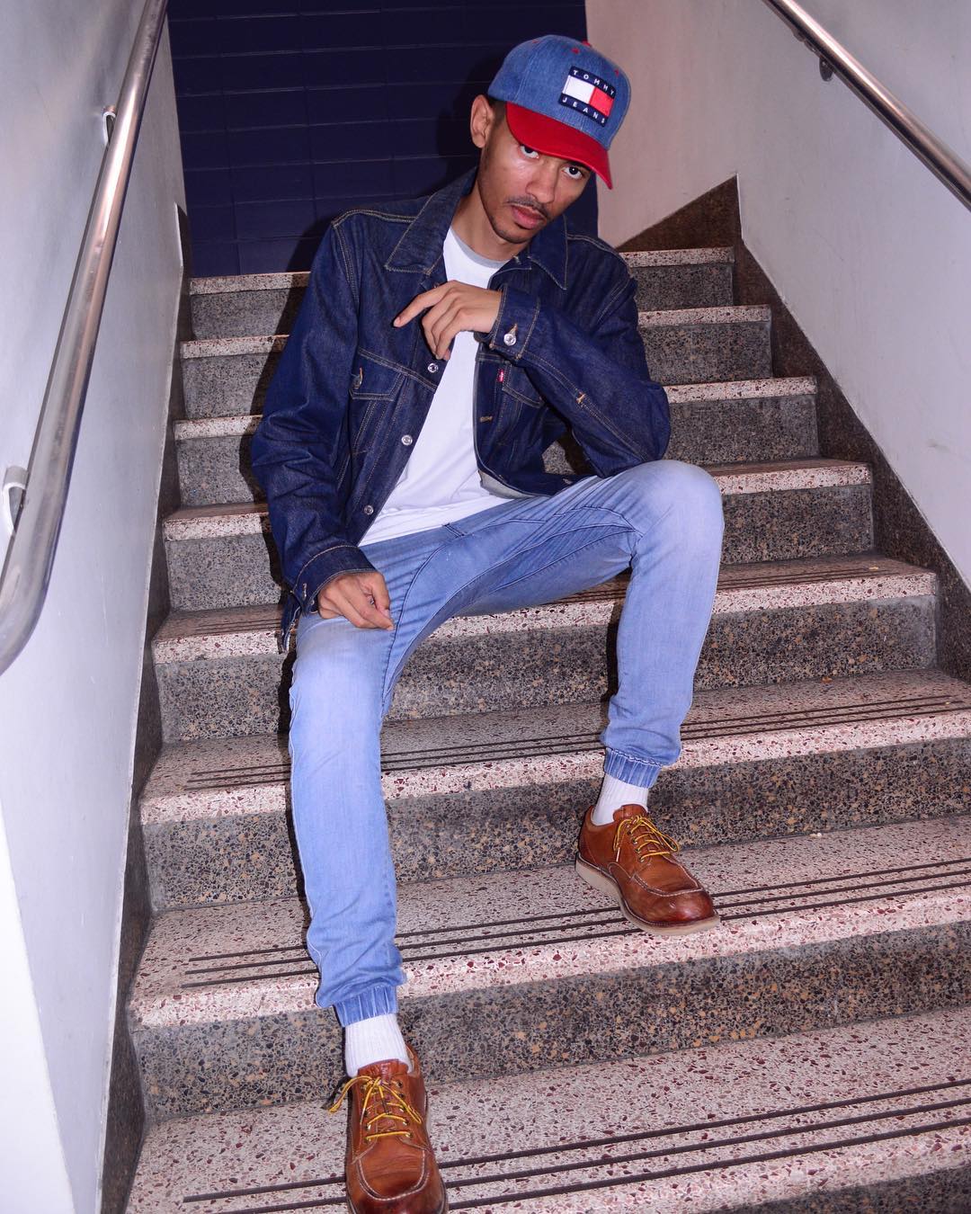 denim on the staircase · october 16, 2017